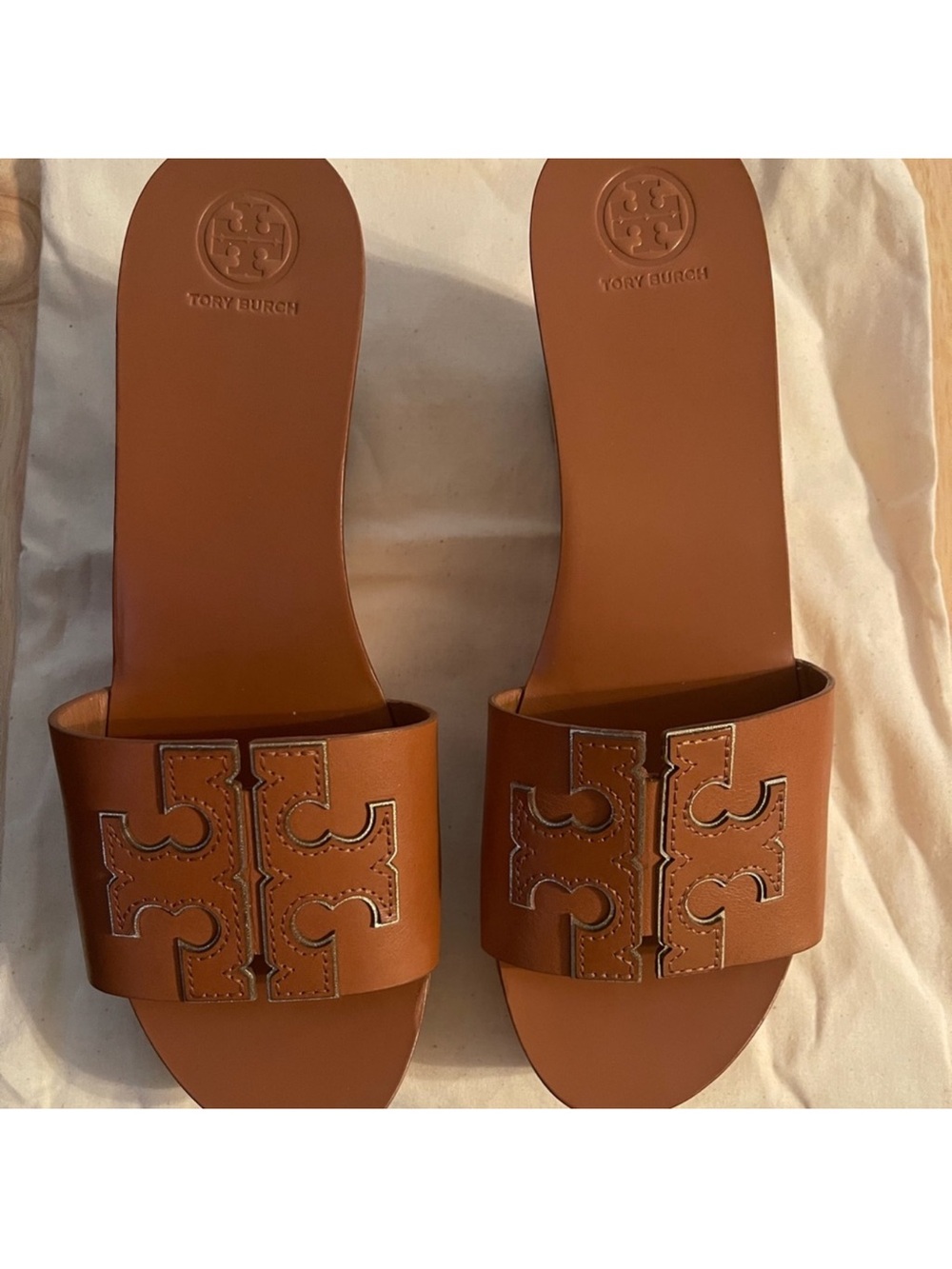 Tory Burch Double T Sport Slide Sandals